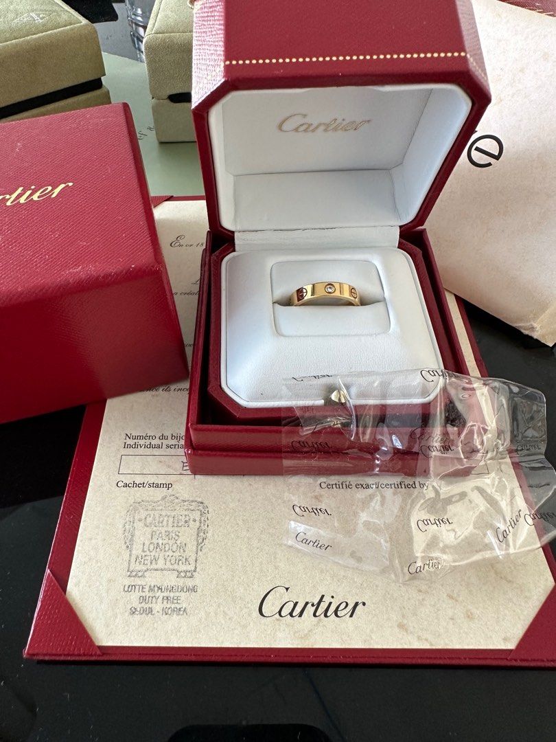 Cartier one diamond love ring discount
