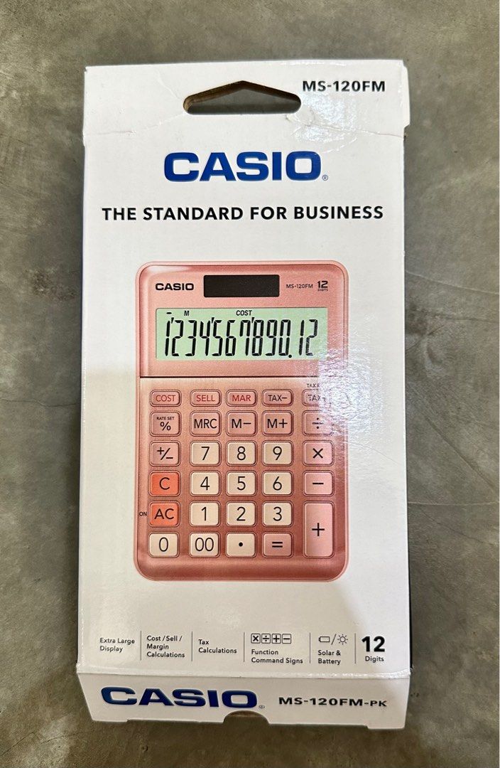 Casio Calculator Rose Gold Mobile Phones Gadgets Other Gadgets on Carousell