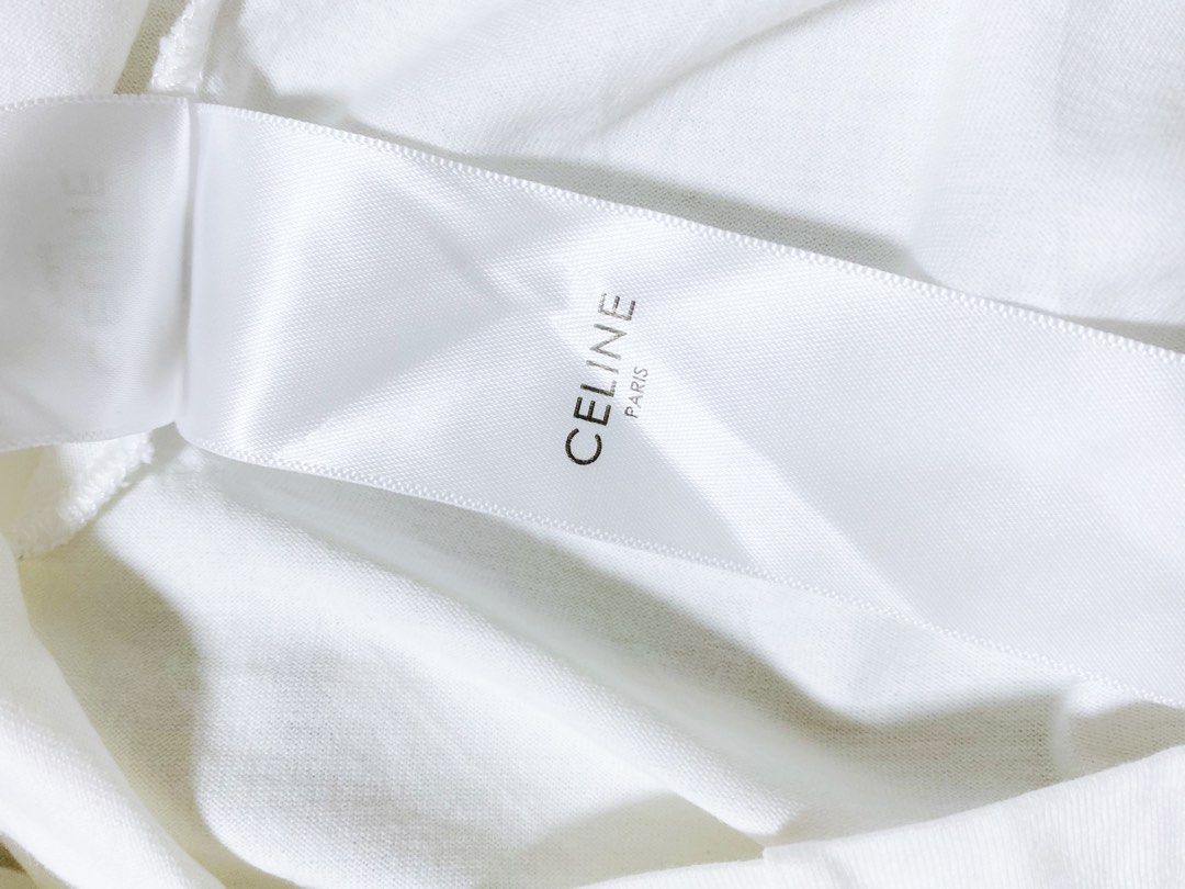 Celine brand croptop shirt🔥, Luxury, Apparel on Carousell