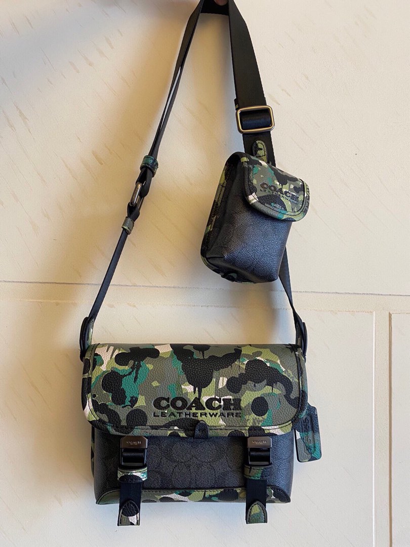 Coach camouflage sling bag store