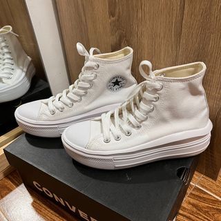CONVERSE Chuck Taylor All Star Move Platform Women’s Hi-Cut Sneakers in White/Natural Ivory SIZE US 5.5 22.5cm #listmarch
