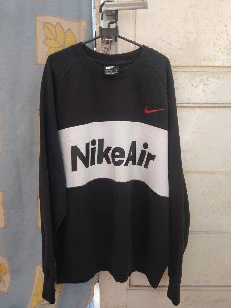 Crewneck Nike air big logo Fesyen Pria Pakaian Baju Luaran di