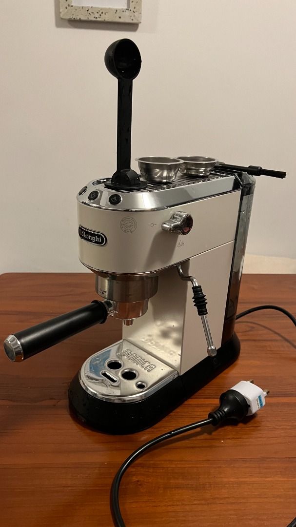 DeLonghi Dedica Modded with Rancilio Silvia Steam Wand White (EC685.W