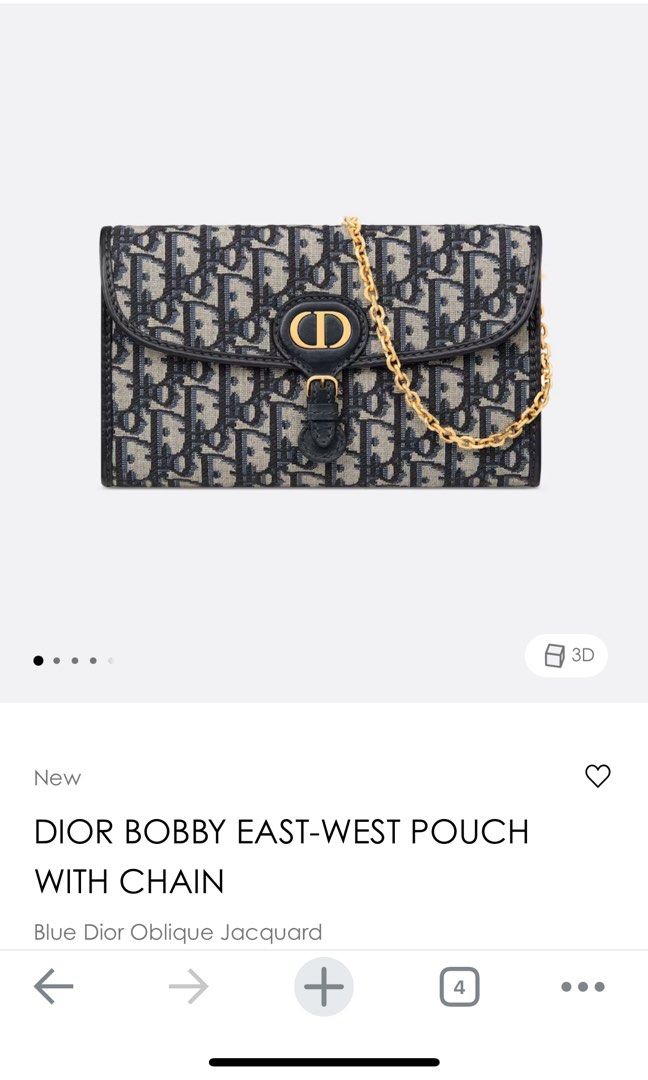 Dior Bobby East-West bag brawn in 2023