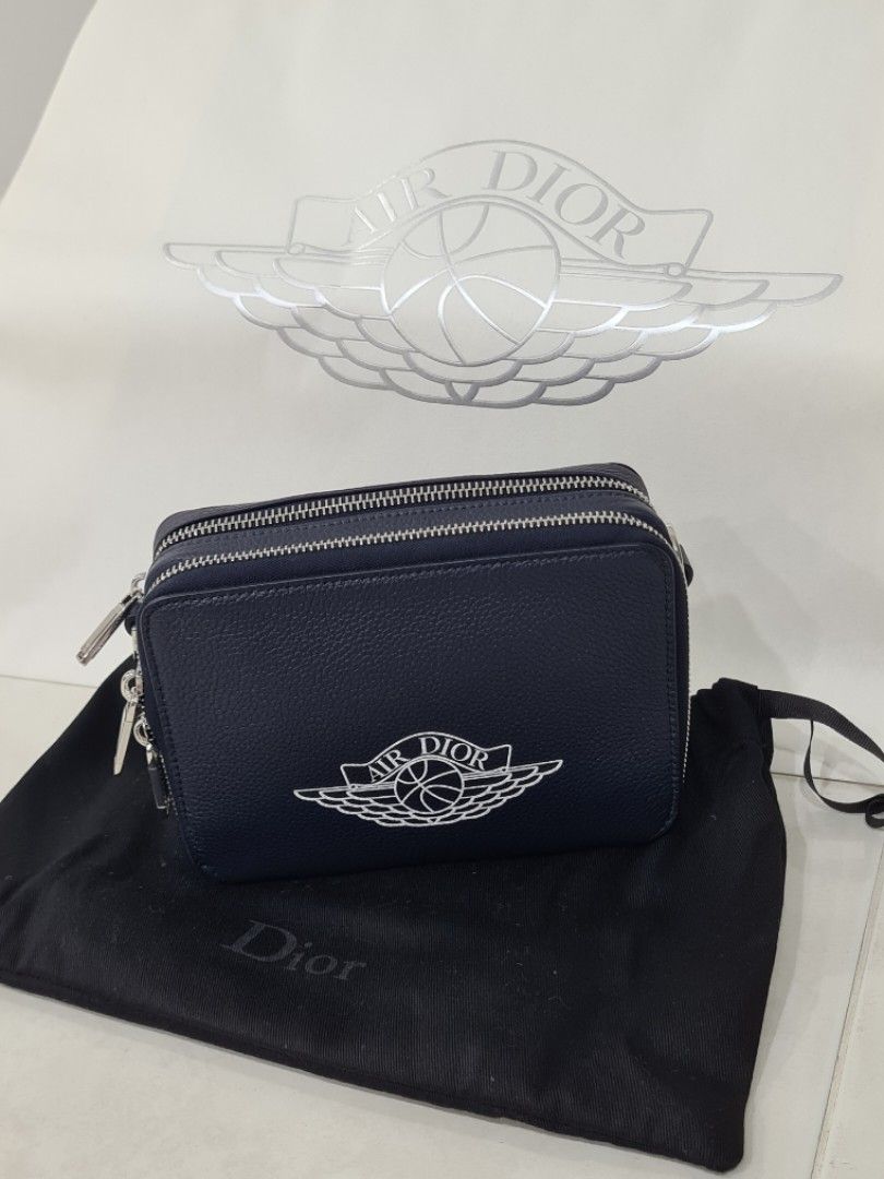 Dior x Jordan Wings Messenger Bag Grey