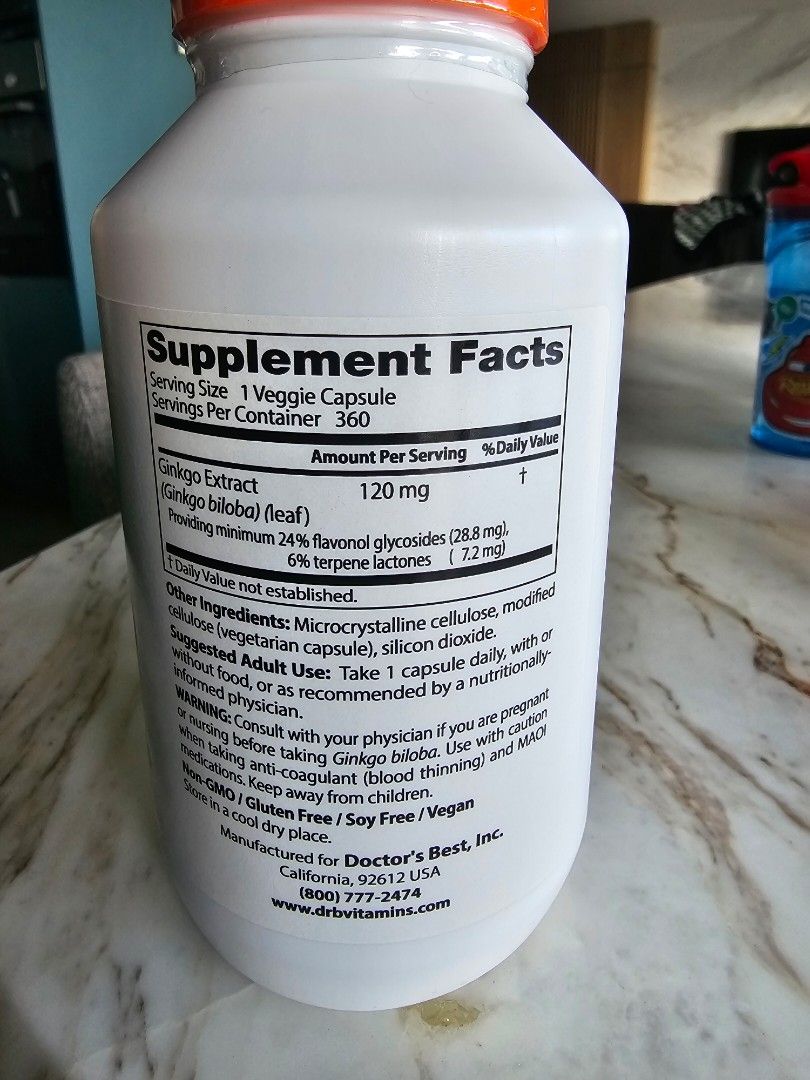 Doctor's Best Extra Strength Ginkgo, Health & Nutrition, Health ...