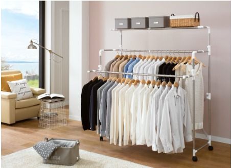 Korean clothes shop hanger rack