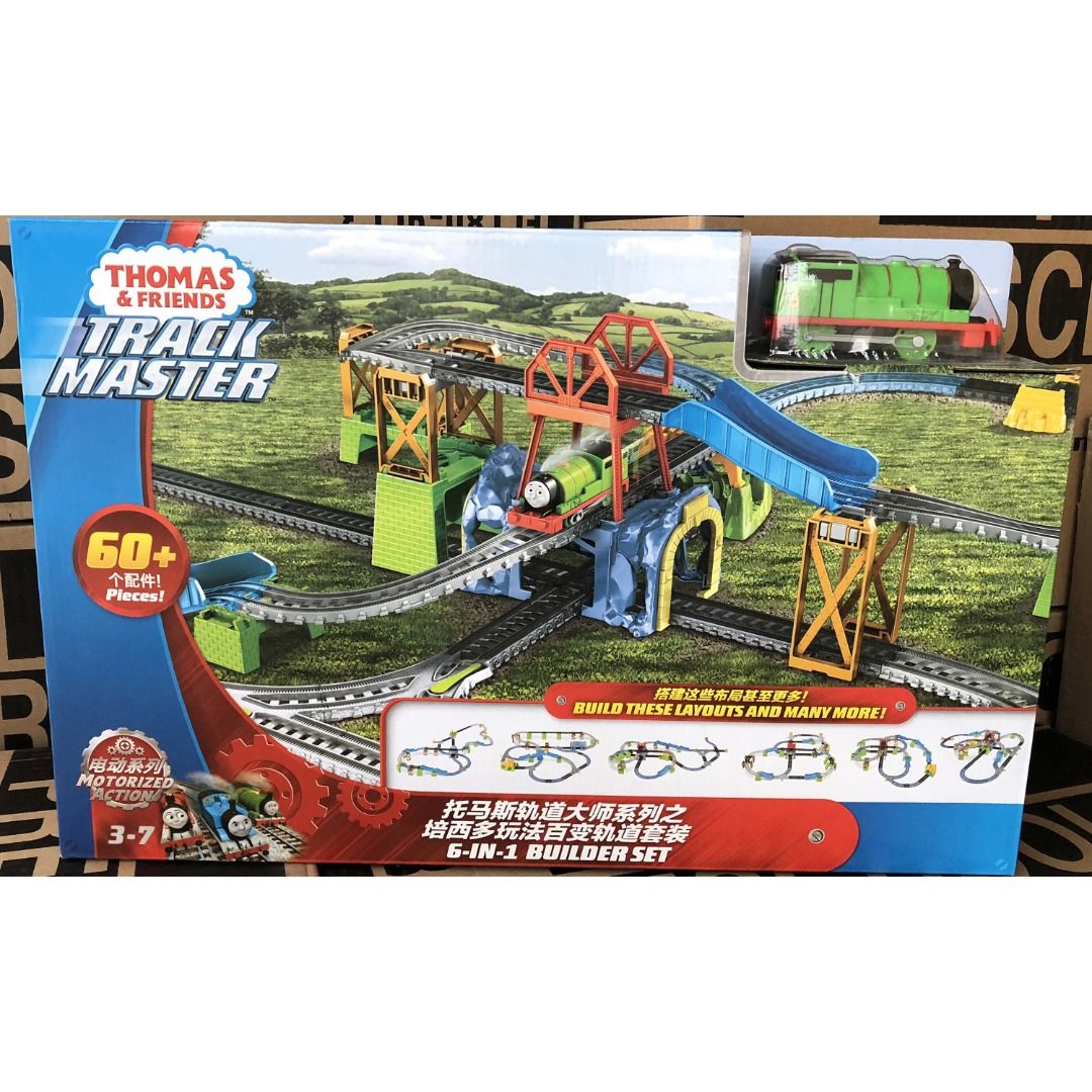 Fisher Price Thomas Friends TrackMaster Percy 6 in 1 Builder Toys Set