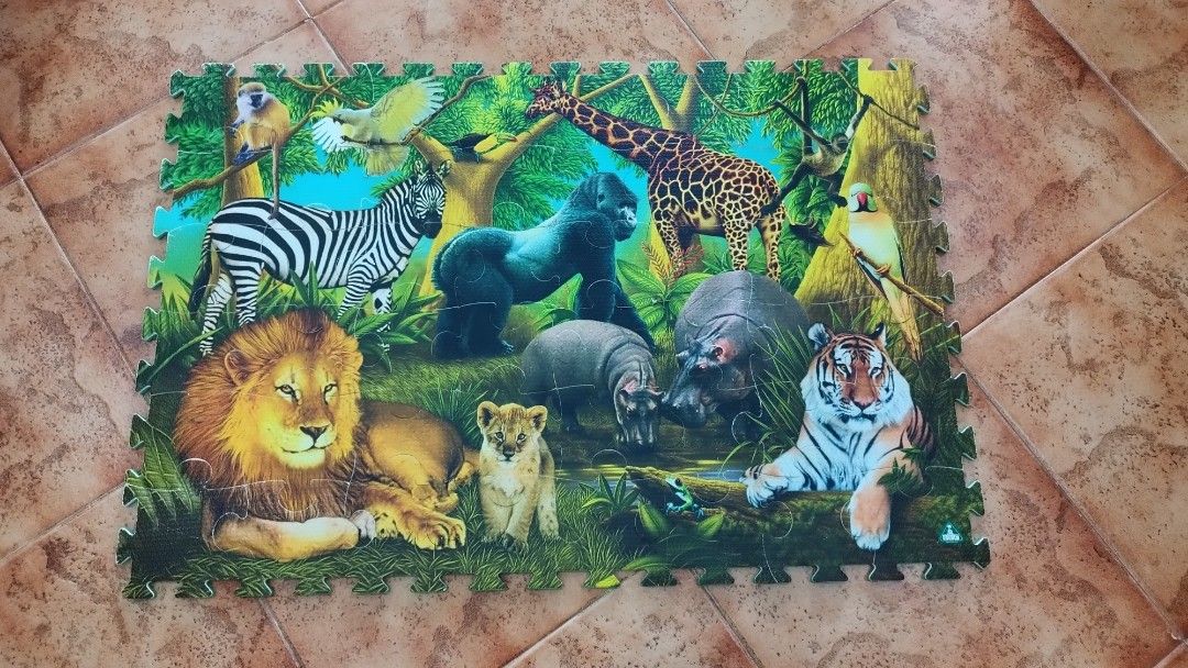 Foam Puzzle Floor mat (ELC) jungle theme, Babies & Kids, Infant