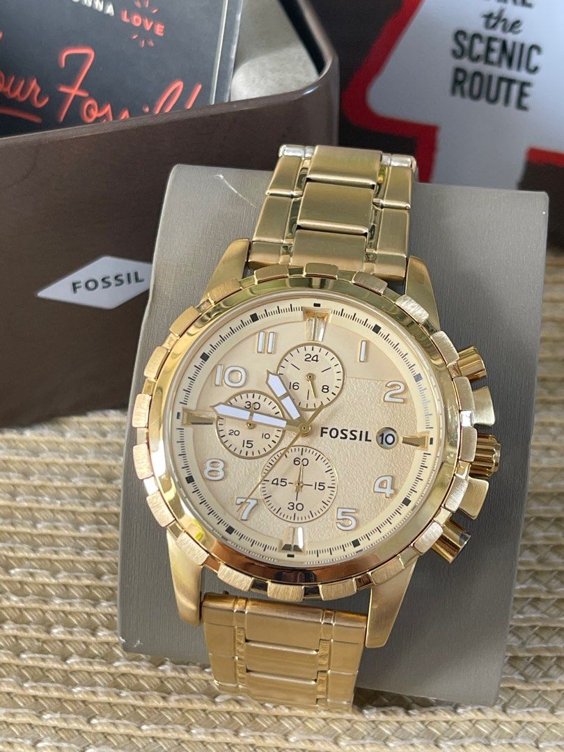 Fossil men's dean best sale chronograph stainless steel watch
