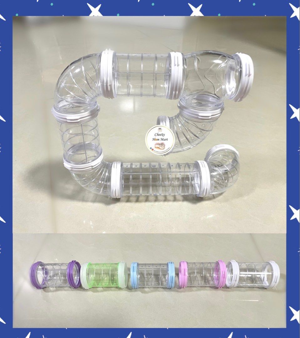 Image showcasing Hamster tunnel tubes cage hideout, Pet Supplies, Homes & Other Pet ...