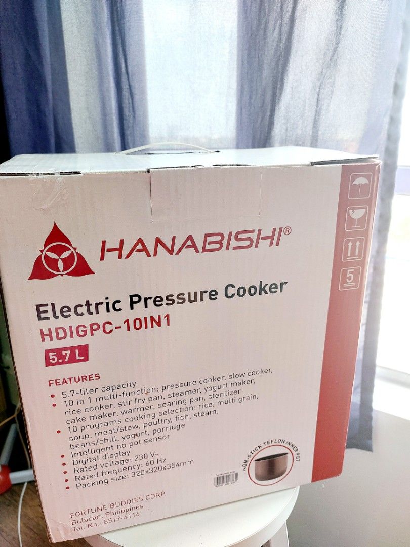 Hanabishi 10in1 Electric Pressure Cooker 5.7L HDIGPC10IN1 (New