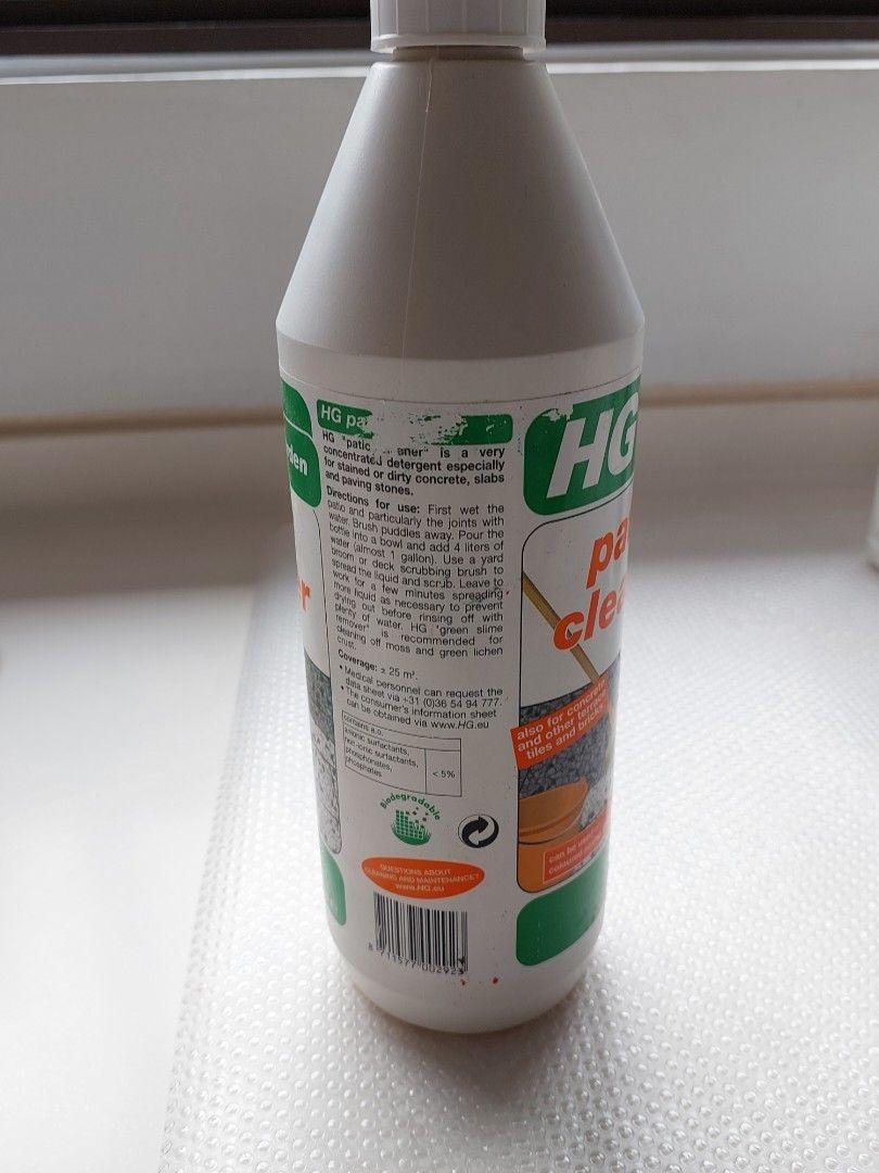 HG patio cleaner 1 L ( BN), Furniture & Home Living, Cleaning