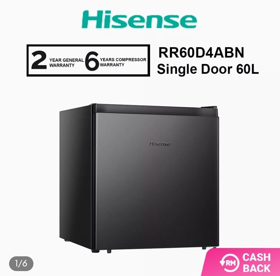 Hisense mini bar fridge 60L [black], TV & Home Appliances, Kitchen Appliances, Refrigerators