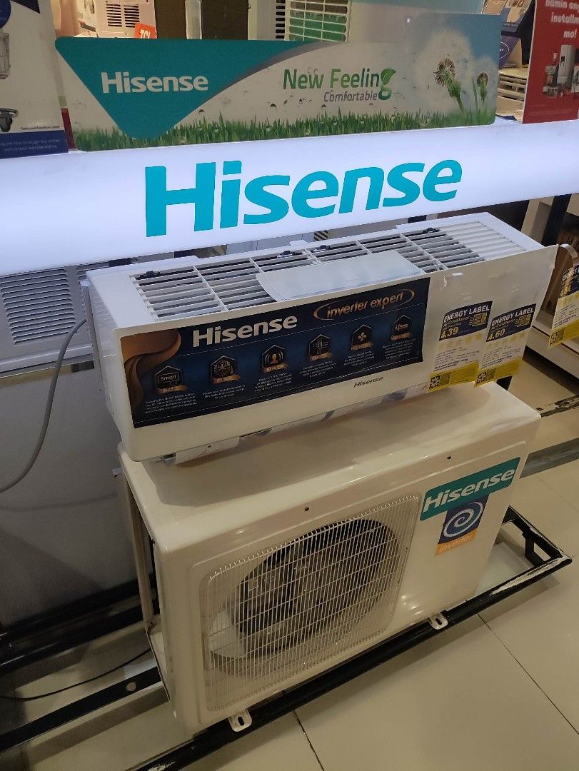 Hisense Split Type Inverter Aircon 100 Brandnew Sealed Unit Energy Saving Tv And Home Appliances 5785