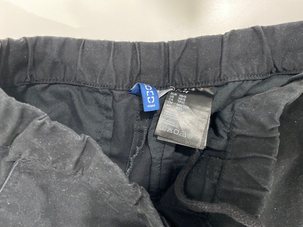 Black joggers clearance h and m