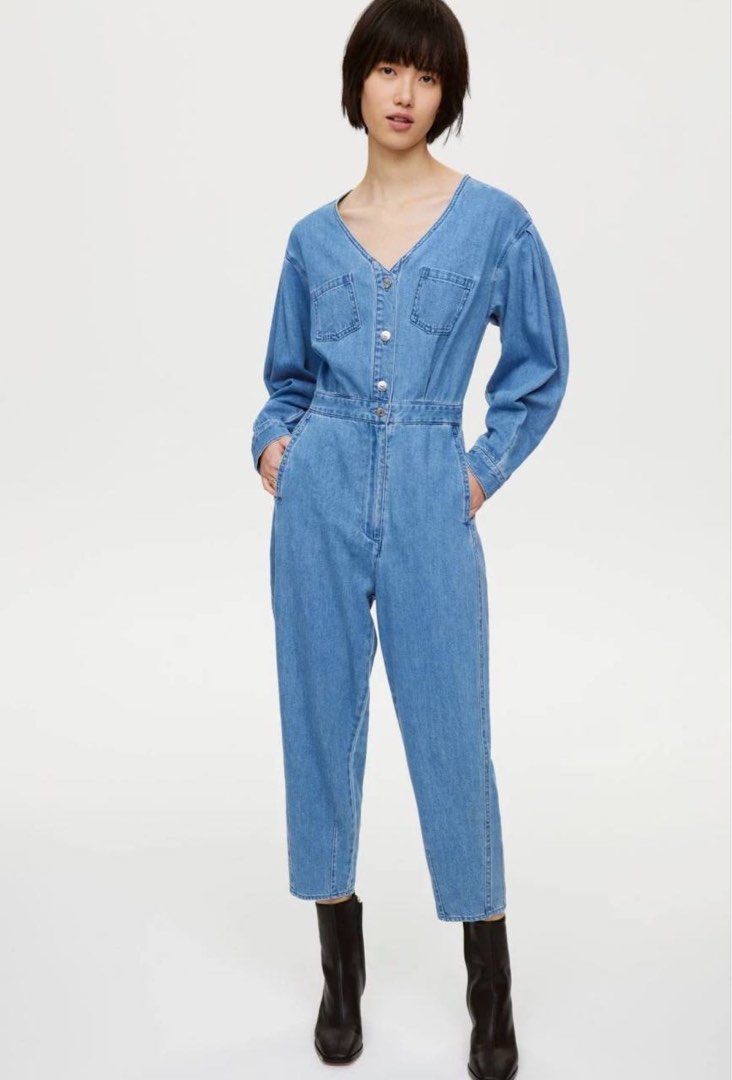 Hm denim jumpsuit on sale
