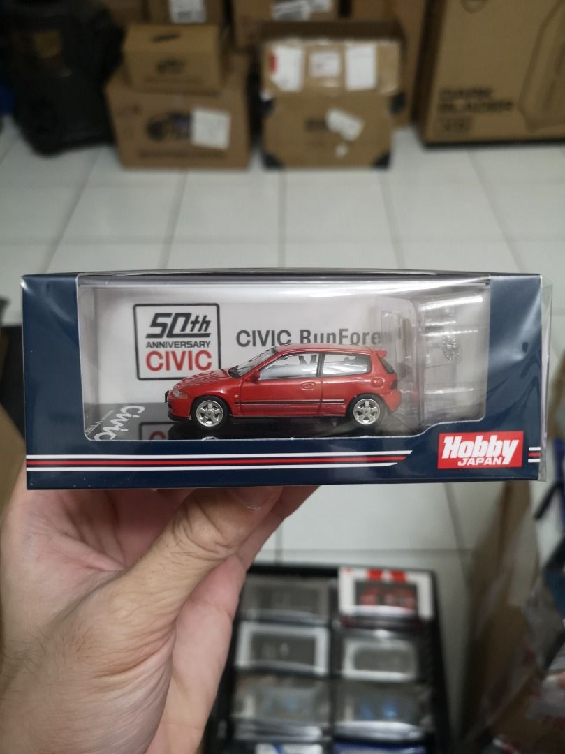 Hobby Japan Honda Civic (EG6) SiR-S With Engine Display Model Milano Red,  Hobbies & Toys, Toys & Games on Carousell