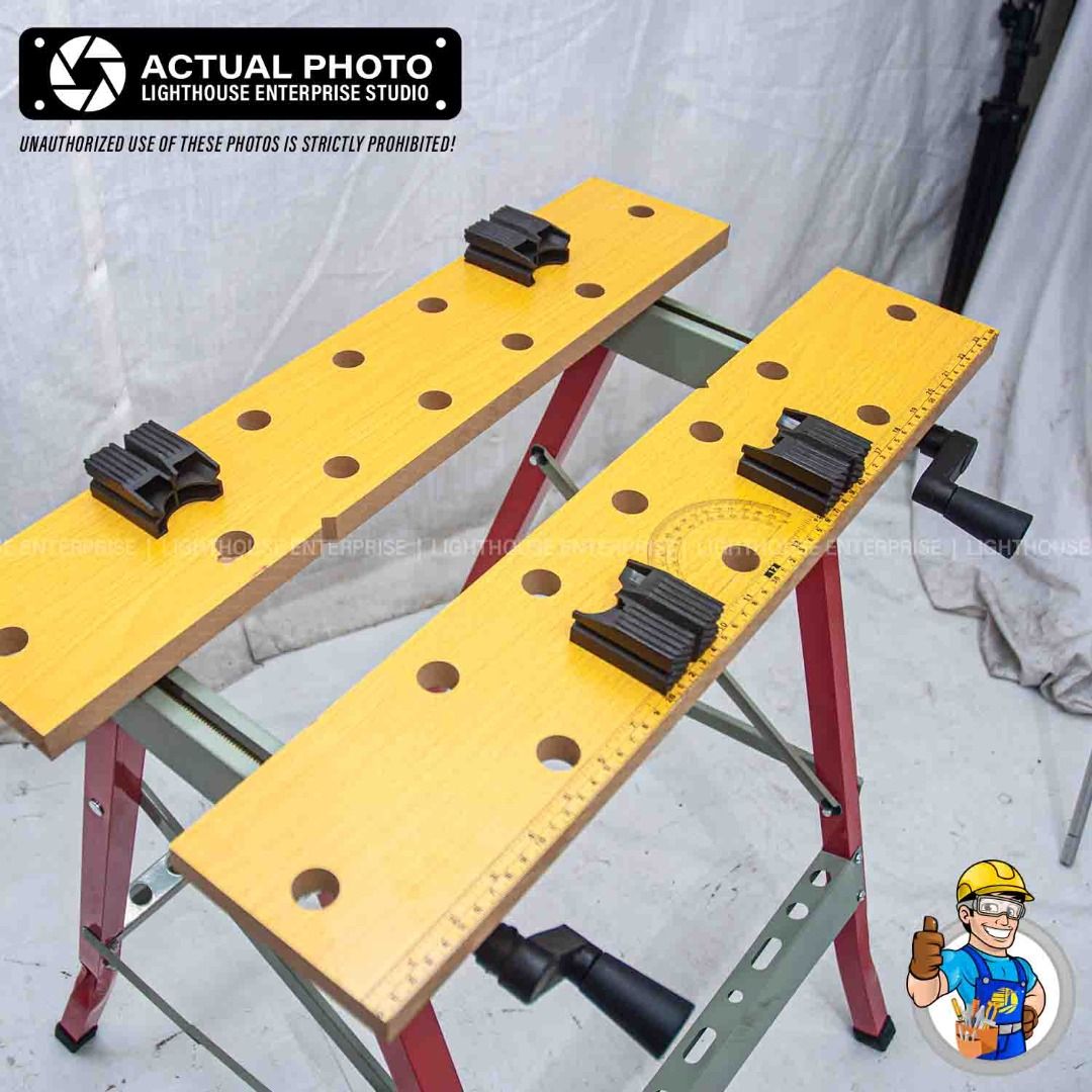 HOYOMA Japan Folding Clamping Workbench with Movable Pegs (WB002