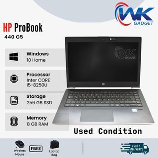 HP ProBook 440 G5, Intel(R) Core(TM) i5-8250U, 8GB 256GB SSD