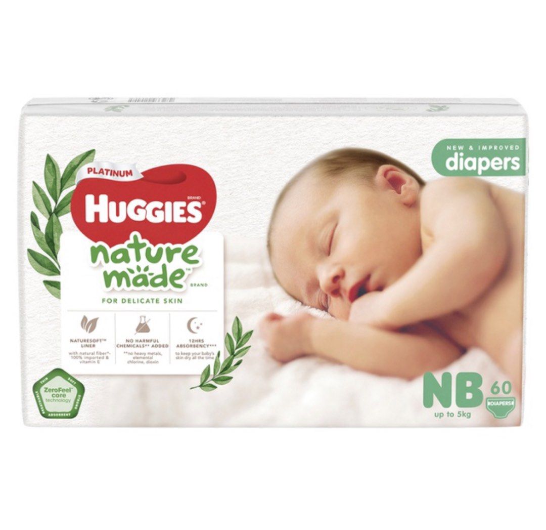 Huggies Newborn Diapers (BUNDLE OF 2), Babies & Kids, Bathing