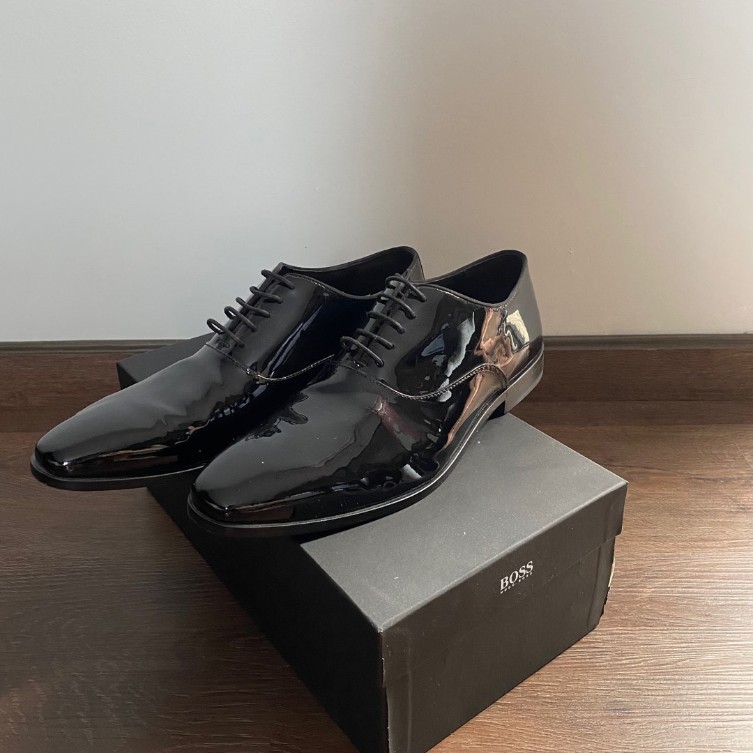 Hugo boss highline patent leather loafers new arrivals