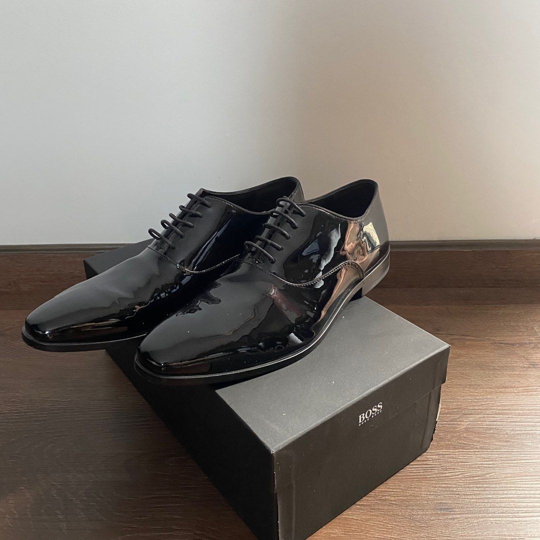 Hugo boss highline store patent leather loafers