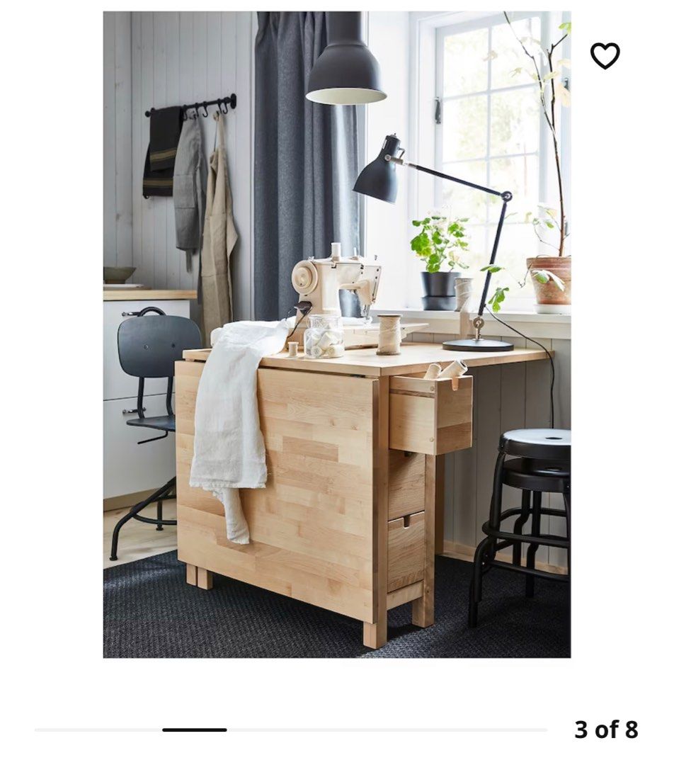 C table with drawer best sale ikea