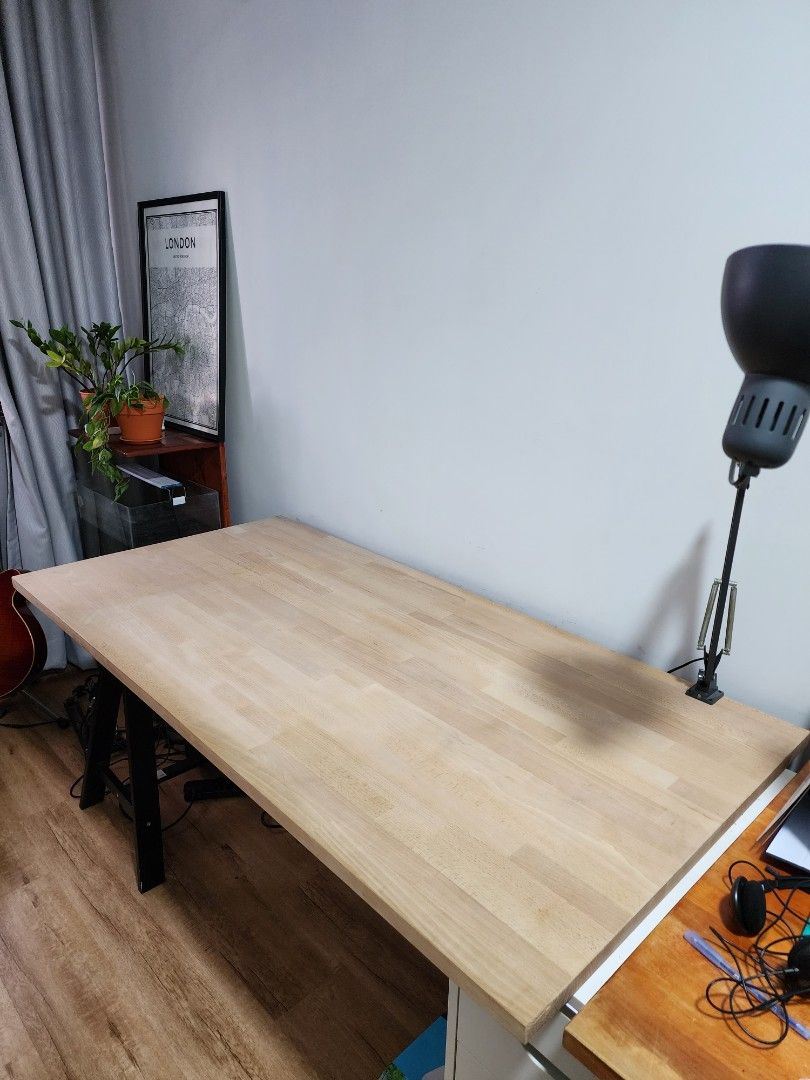 IKEA Gerton Solid Wood Table Top, Furniture & Home Living, Furniture