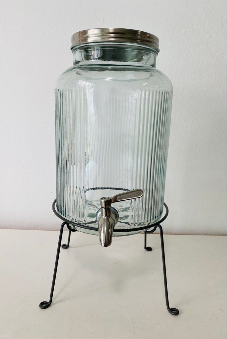 IKEA Glass Beverage Dispenser, Furniture & Home Living, Kitchenware