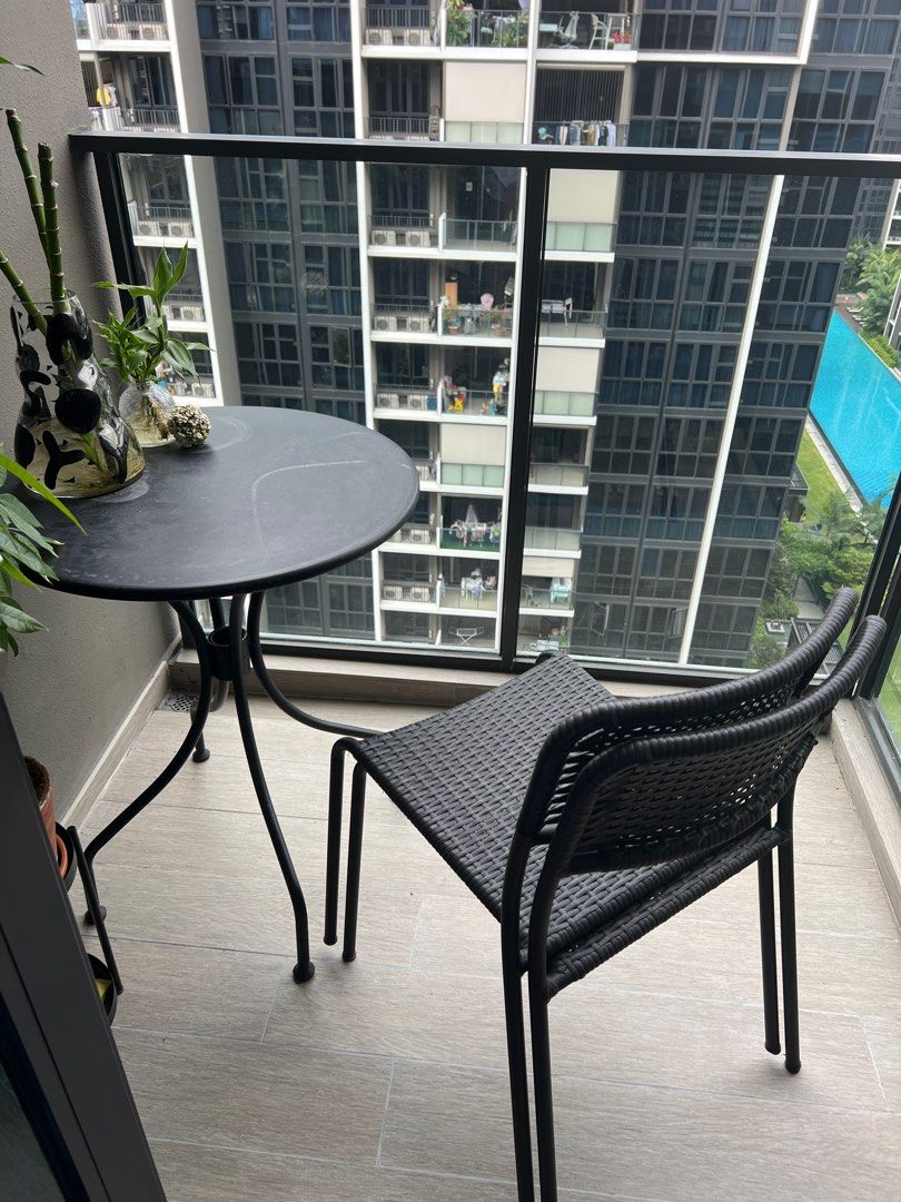 IKEA stackable outdoor chairs, Furniture & Home Living, Outdoor