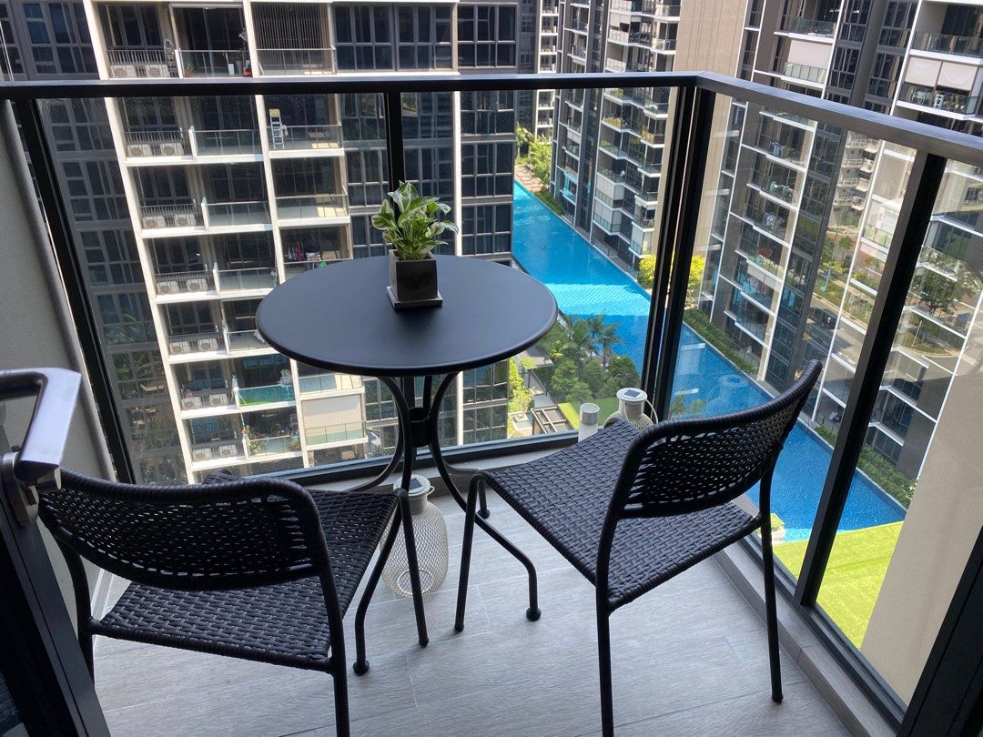 IKEA stackable outdoor chairs, Furniture & Home Living, Outdoor