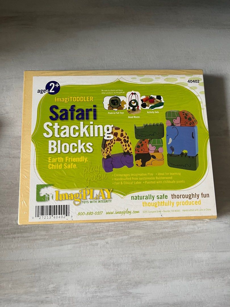 imagiplay safari stacking blocks, Hobbies & Toys, Toys & Games on Carousell