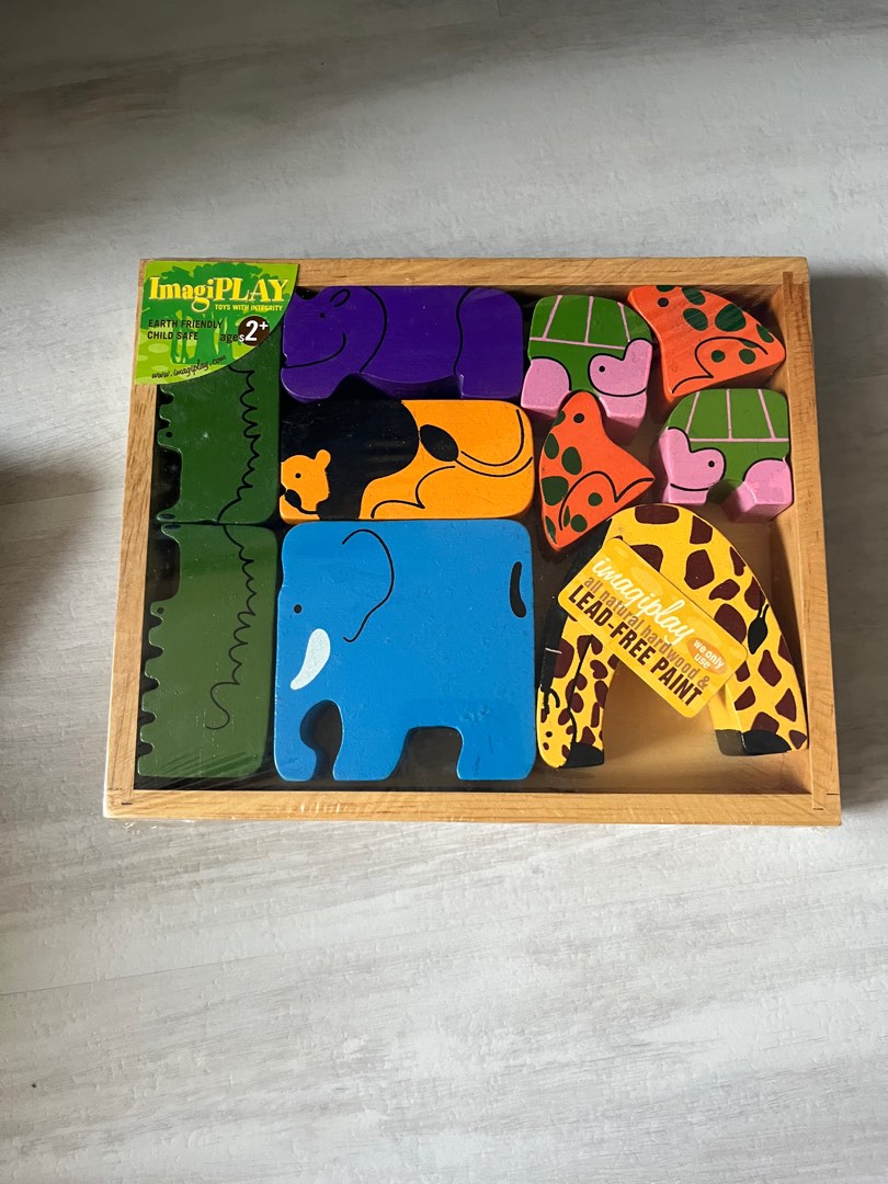imagiplay safari stacking blocks, Hobbies & Toys, Toys & Games on Carousell