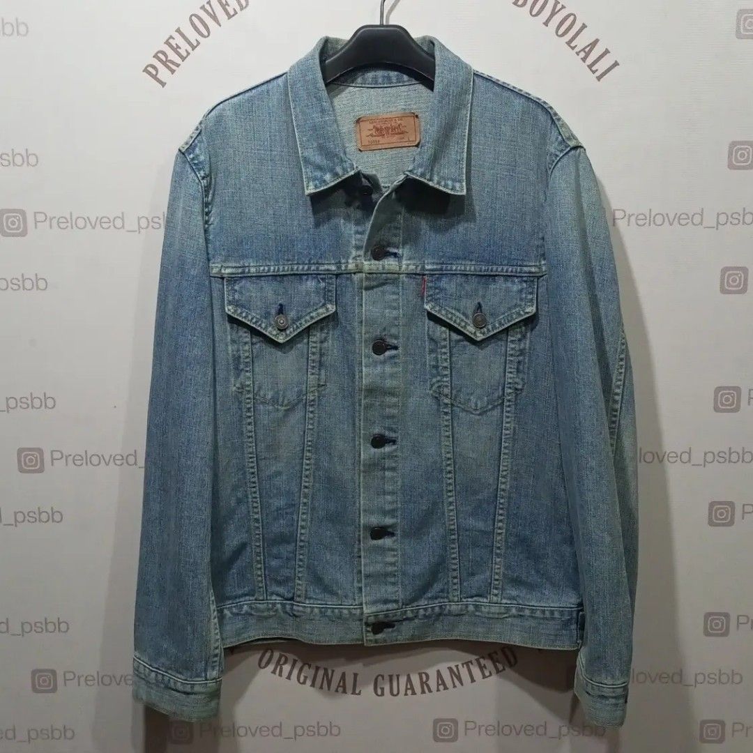 Jaket denim new arrivals levis pria