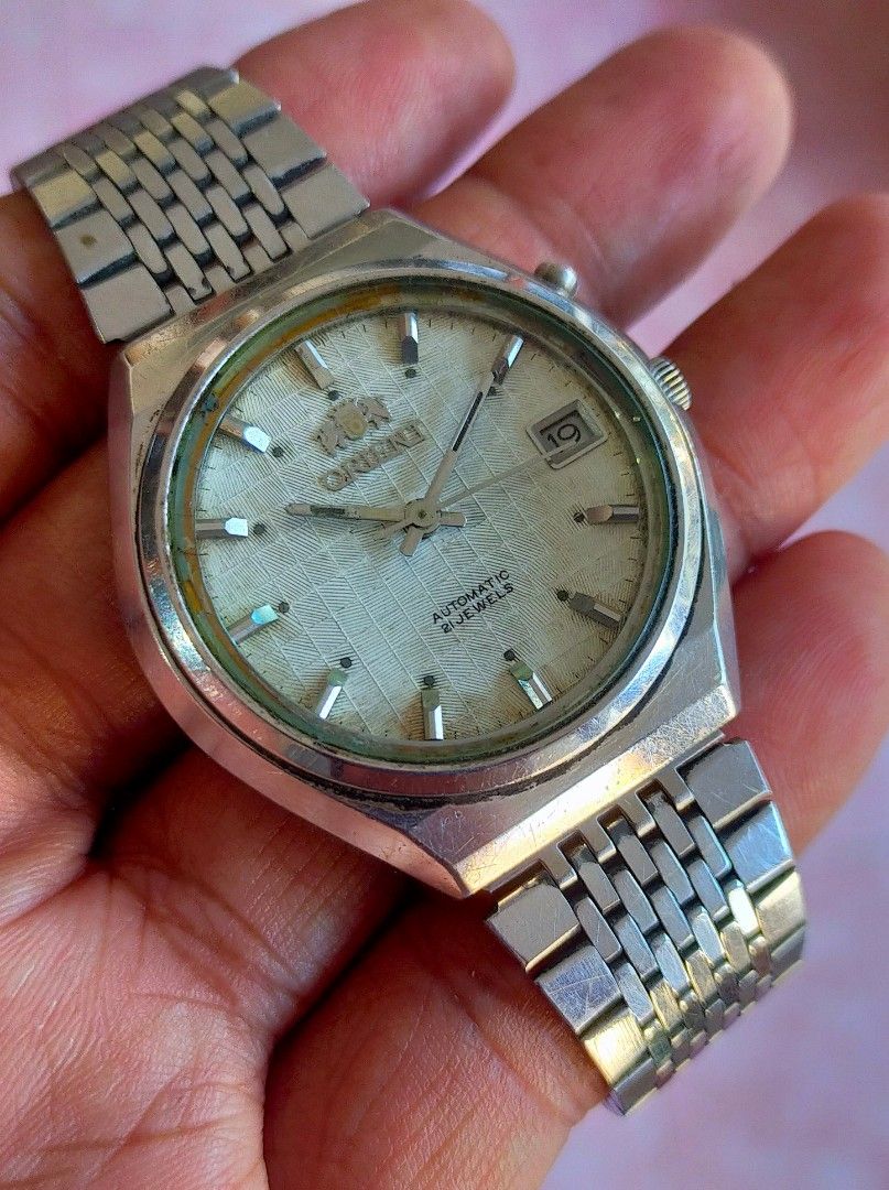 Jam tangan orient discount automatic 21 jewels
