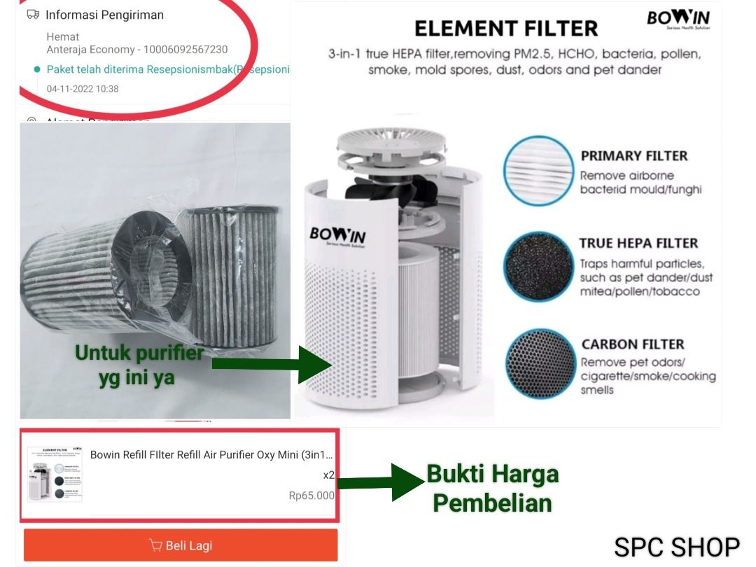 Harga bowin discount air purifier