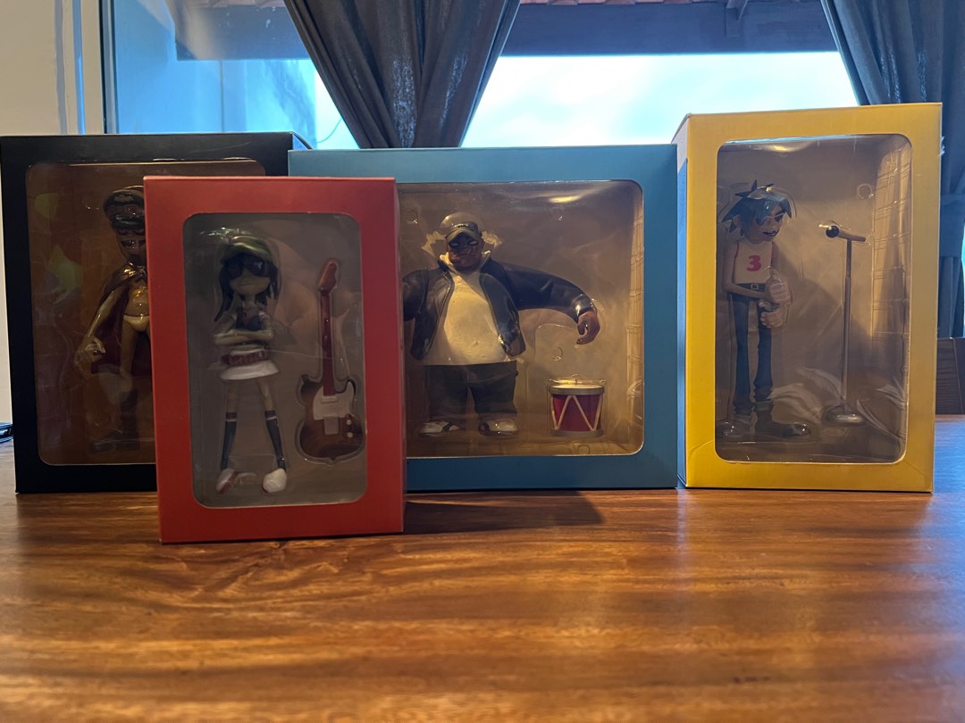 Kidrobot x Gorillaz CMYK Figure Full Set, Russell 2D Murdoc Noodle