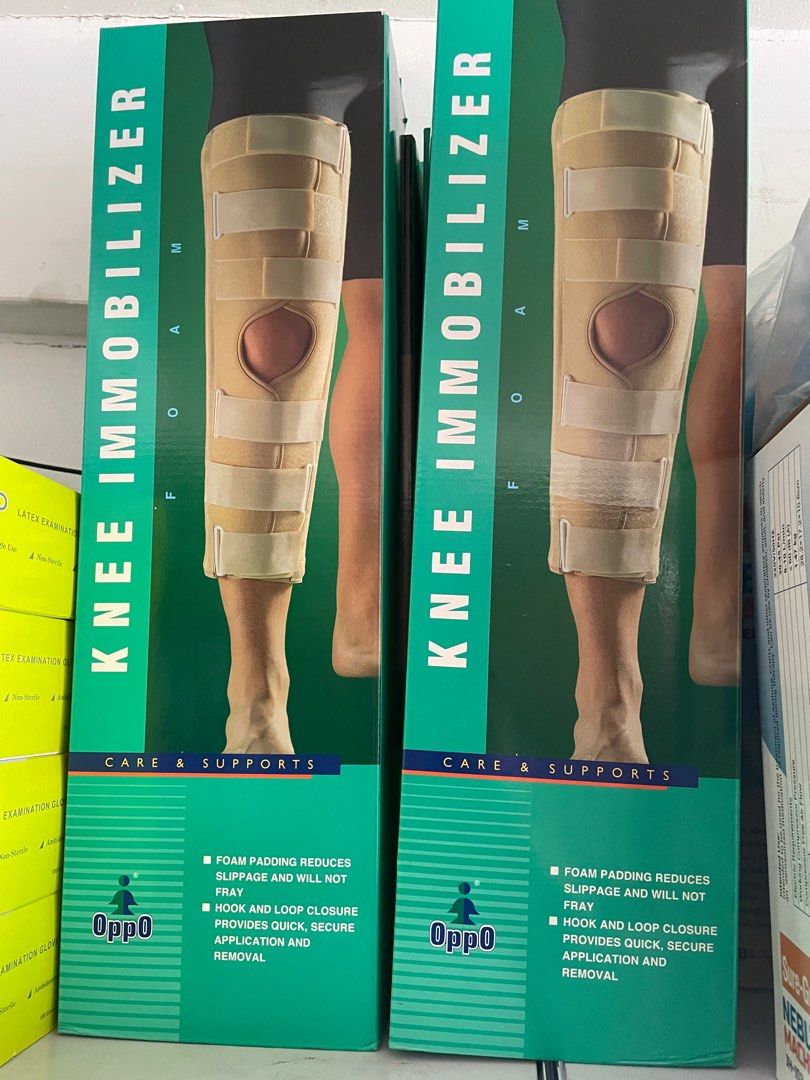 KNEE IMMOBILIZER SUPPORT (Category: Braces, Support & Protection) located in Quezon City. Submitted by jayjsmedicalsuppliestrading (Listing ID 1220024189, Image 1). Description: BRAND NEW MEDICAL SUPPLIES AND EQUIPMENT AVAILABLE .