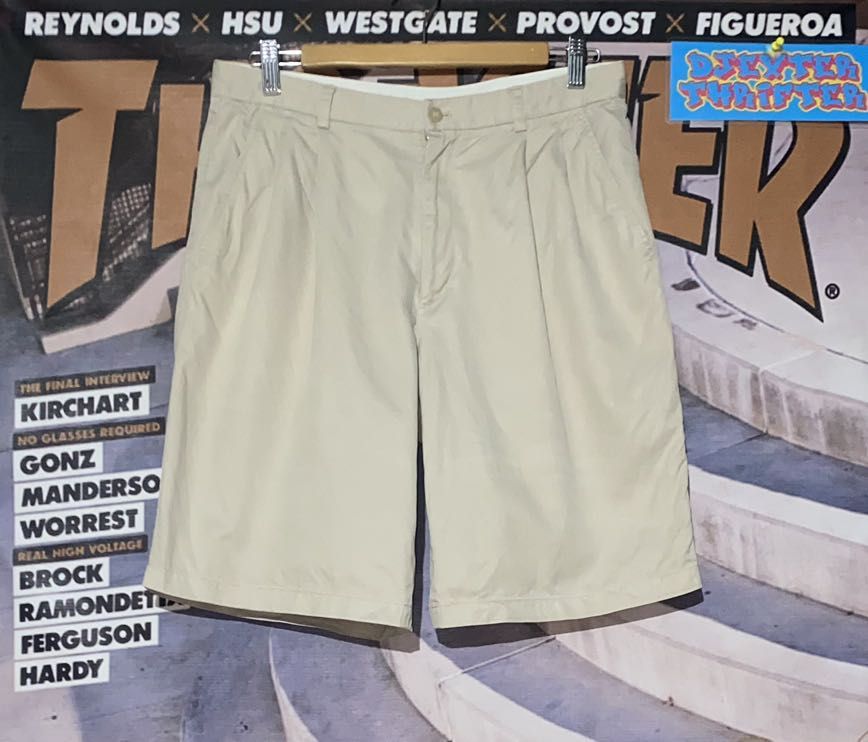 PANTS SLACKS OR TROUSERS SHORT SIZE 42-43 counterparts brown, Men's  Fashion, Bottoms, Shorts on Carousell