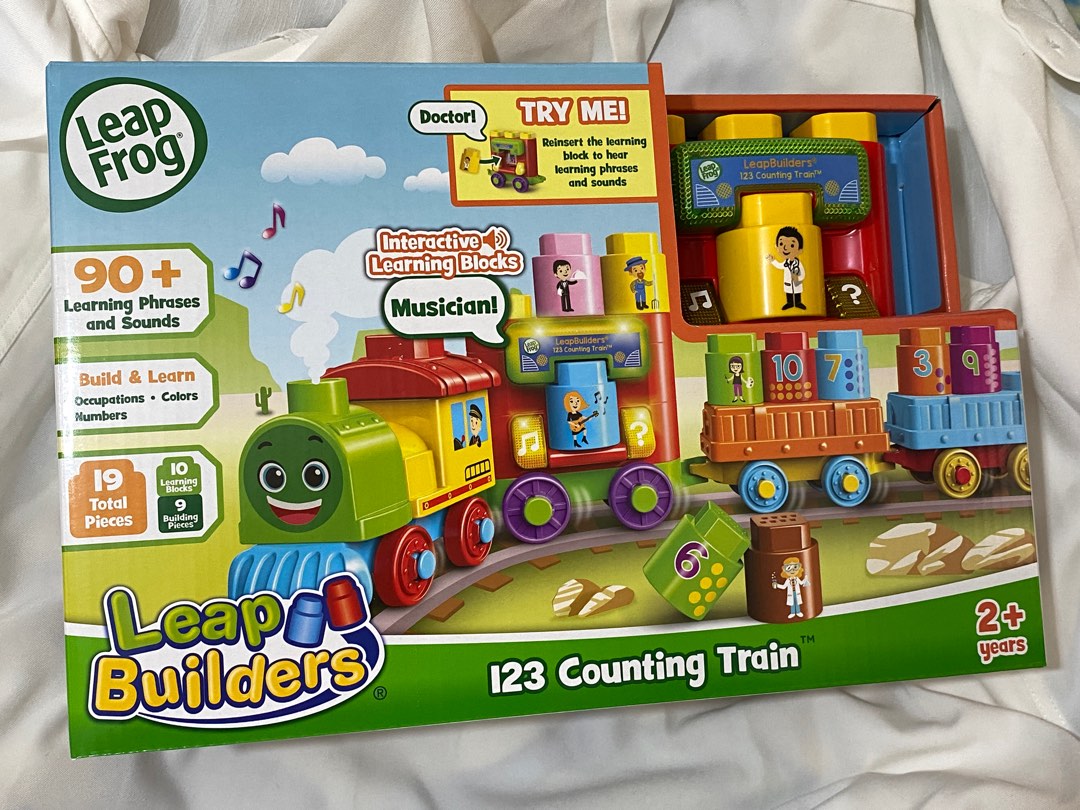 斷貨中」 [LeapFrog] LeapBuilders® 123 Counting Train™ 兒童積木車益