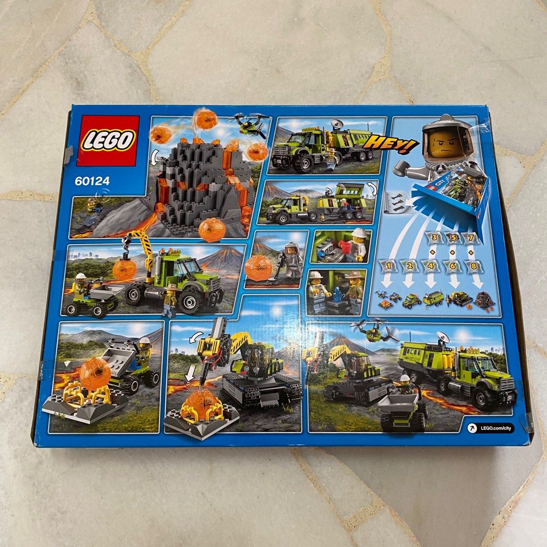 Lego 60124 City Volcano Exploration Base, Hobbies & Toys, Toys & Games ...