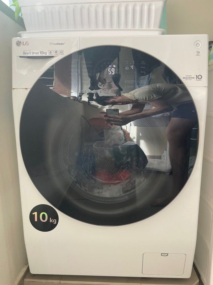 LG Washing Machine 10KG front load, TV & Home Appliances, Washing