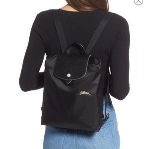 Longchamp Backpack black nylon club instock Women s Fashion Bags