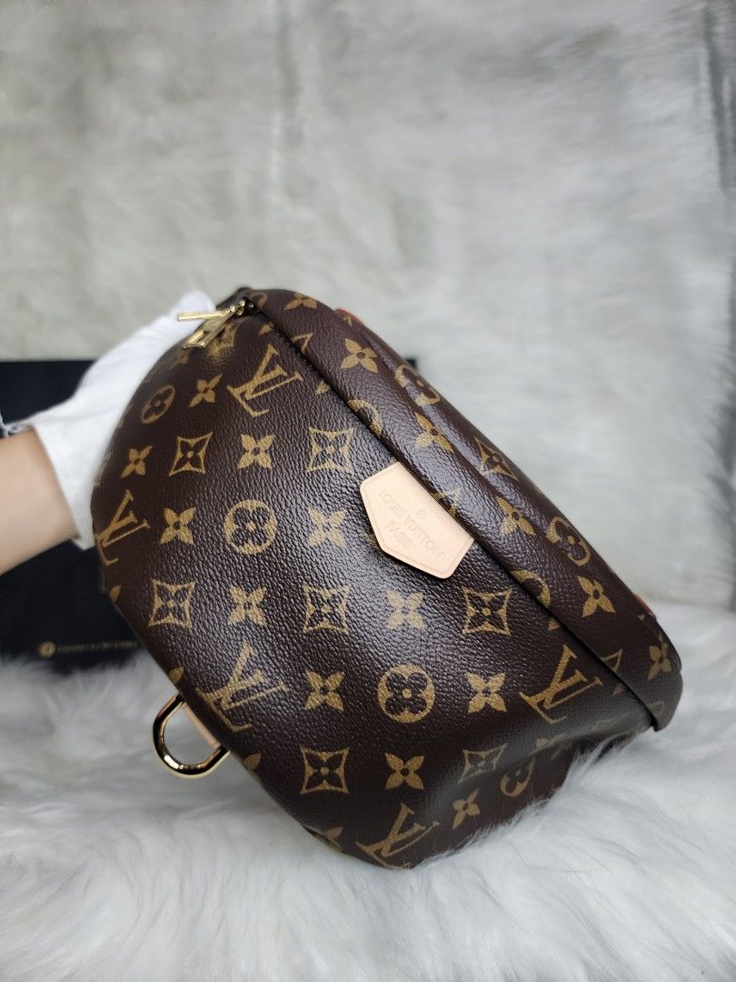 BLACK LEATHER LOUIS VUITTON FANNY PACK WITH DUST BAG - Able Auctions