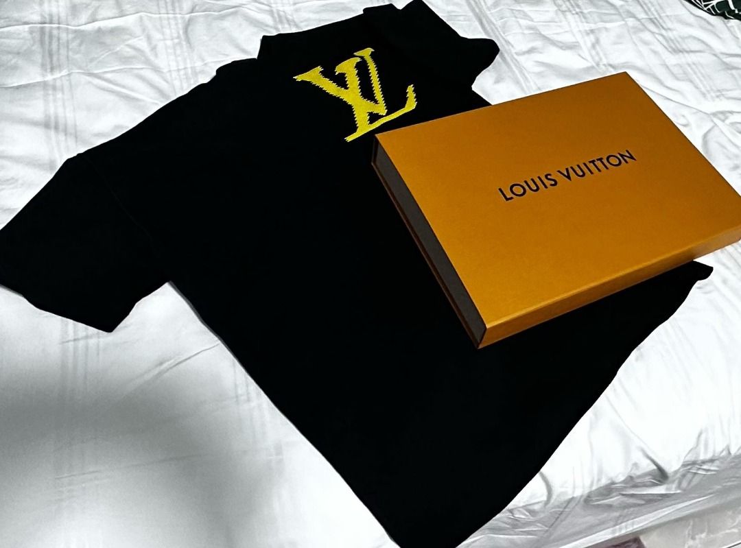 Louis VUITTON Virgil Abloh Printed Damier LV T-Shirt Size S