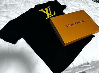 Louis Vuitton 100% Cotton T-shirt Blue by Virgil Abloh Size 4L