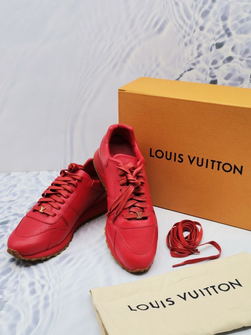 SUPREME X LOUIS VUITTON RunAway Shoes RED 100% AUTHENTIC 9.5 US