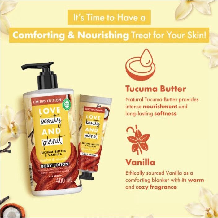 Love Beauty & Planet Tucuma Butter & Vanilla 400 ml Limited Edition