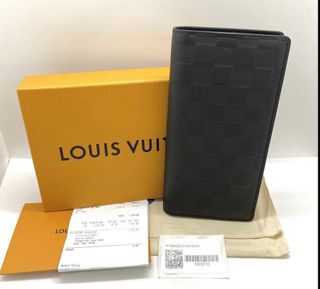 Shop Louis Vuitton DAMIER INFINI Brazza wallet (N63010) by